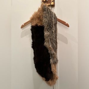 Tri-Color Fur Scarf